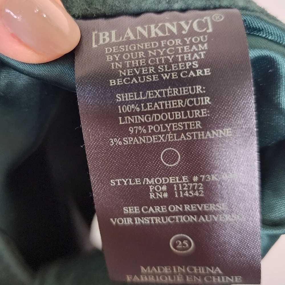 Blank NYC Green Suede Leather Wrap Mini Skirt 25